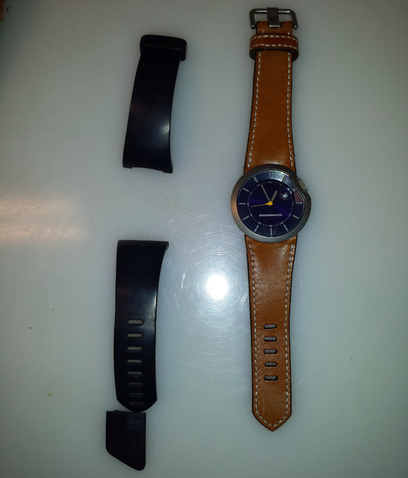 Handgjort klockarmband i läder