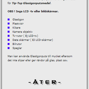 TIP-TOP Glasögonputsmedel